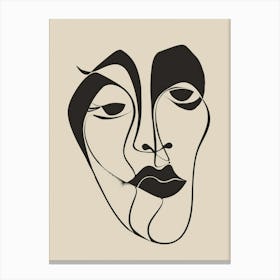 Face Of A Woman 84 Canvas Print