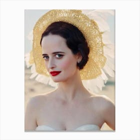 Eva Green Retro Collage Movies Canvas Print