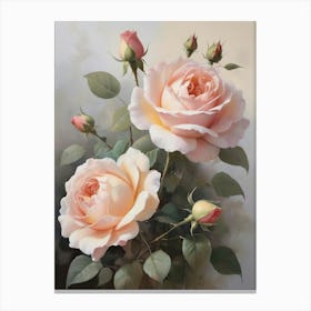 Englands National Flower Roses Canvas Print