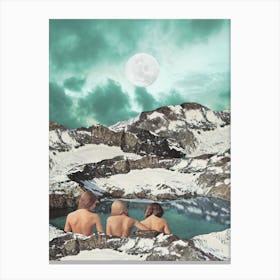 Moon Bathing Canvas Print