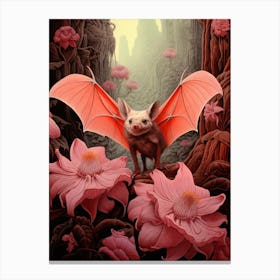 Malagasy Mouse Eared Bat Painting 4 Canvas Print