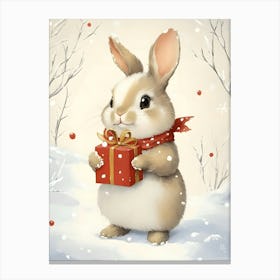 Christmas Bunny 5 Canvas Print