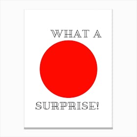 What A Red Surprise Canvas Print
