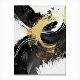 Abstract Black And Gold Canvas Print 11 Canvas Print