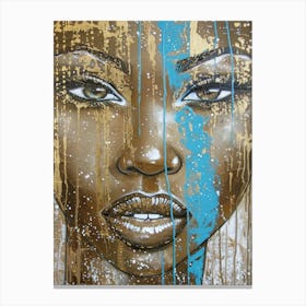 Afro-American Woman 45 Canvas Print