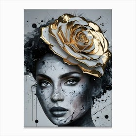 Gold Rose 13 Canvas Print