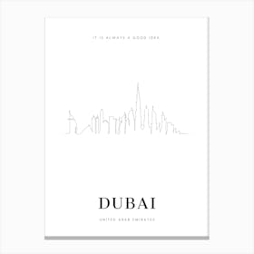 Dubai Canvas Print