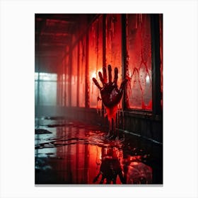 Bloody Hand 1 Canvas Print