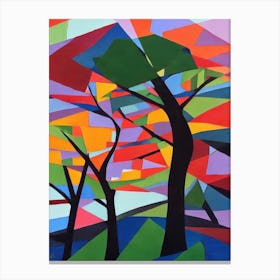 Sitka Spruce Tree Cubist Canvas Print