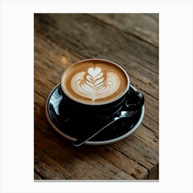 Latte Art Canvas Print