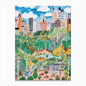 Pretoria, Dreamy Storybook Illustration 4 Canvas Print