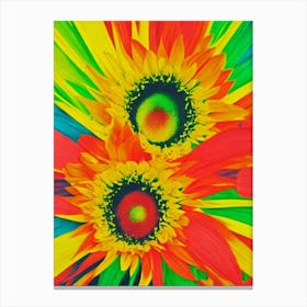 Abstract Sunflowers Canvas Print