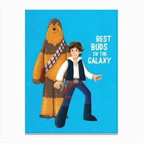 Best Buds In The Galaxy 1 Canvas Print