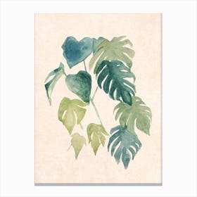 Bloomery Decor Watercolor Jungle Leaves Ii Canvas Print