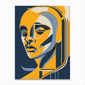 Abstract Portrait Of A Woman 4 Canvas Print