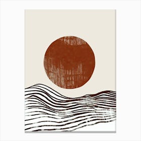 Würzburg Curves - Minimalist Bauhaus Canvas Print