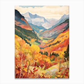 Autumn National Park Painting Berchtesgaden National Park Germany 5 Canvas Print