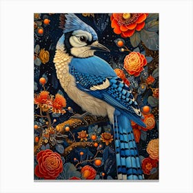 Blue Jay bird Canvas Print