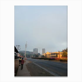 Street Scene In Port Moresby Canvas Print