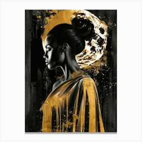 Woman In Gold 3 Canvas Print