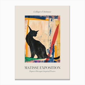 Cat 8 Matisse Inspired Exposition Animals Poster Canvas Print