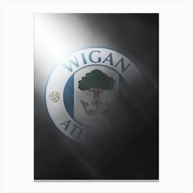 Wigan Athletic Football Poster Canvas Print