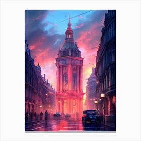 Sunset In London 1 Canvas Print