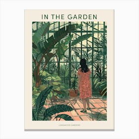 In The Garden Poster Longwood Gardens Usa 2 Canvas Print