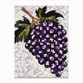 Grapes Mosaic Canvas Print