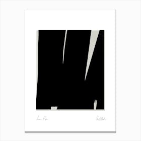 Abstract Black Lines 02 Canvas Print