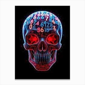 Digital Skull Canvas Print