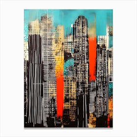 Integrated Chaos 1 - Cityscape Canvas Print