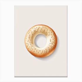 Chewy Bagel Marker Art 2 Canvas Print