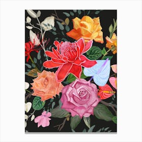Artistic Flower Bouquet Canvas Print