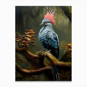 Rainforest Rhapsody: Pigeon Bird Poster Canvas Print