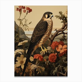 Dark And Moody Botanical Falcon 4 Canvas Print