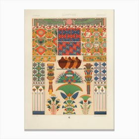 Egyptian Pattern, Albert Racine 1 Canvas Print