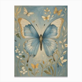 Blue Butterfly no1 Canvas Print