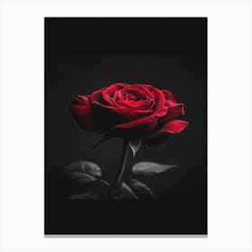 Black Rose Canvas Print