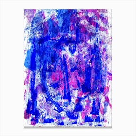 Abstract With Blue And Purple Colors Canvas Print