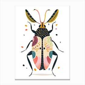 Colourful Insect Illustration Beetle 9 Canvas Print