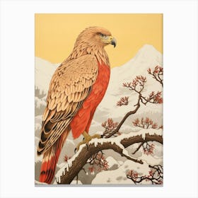 Bird Illustration Golden Eagle 2 Canvas Print