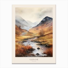 Glen Coe Scotland Uk Trail Poster Canvas Print