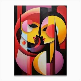 abstract couple in love 1 Canvas Print