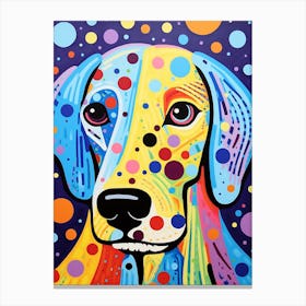 Pop Art Dotty Dog 1 Canvas Print