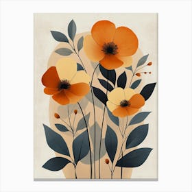 Orange Poppies 1 Canvas Print