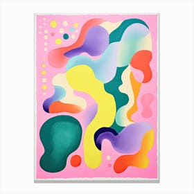 Abstract Landscape Risograph Style 20 Canvas Print