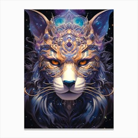 Psychedelic Cat Canvas Print