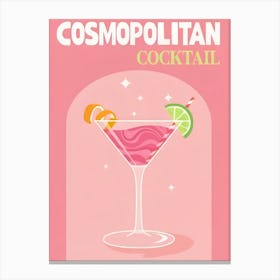 Cosmopolitan Cocktail Canvas Print