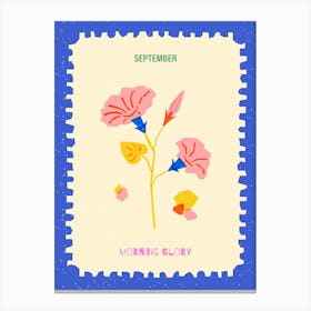 September Birthmonth Flower Morning Glory 1 Canvas Print